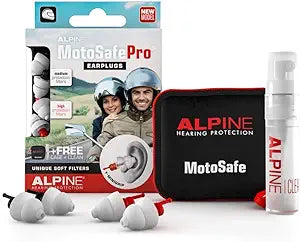 MotoSafePro Ear Plugs: PREVENT HEARING DAMAGE: Environmental noises on the motorcycle can reach 100 Decibels at just 75 Miles