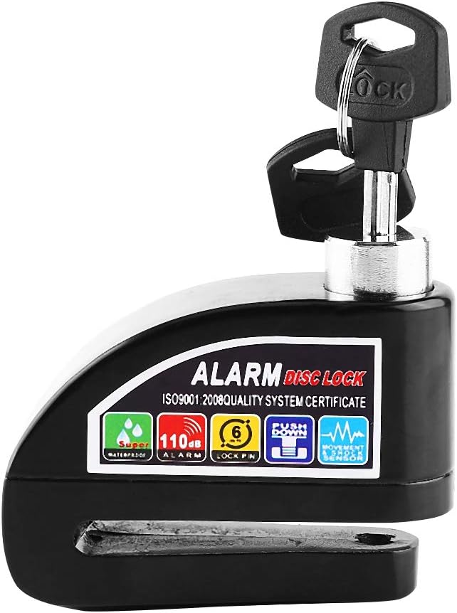 Disk Brake Anti-Theft Alarm Lock: "Holy crap, that is WAY louder than I expected