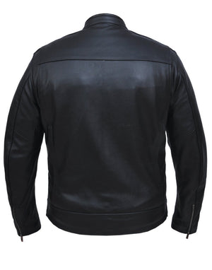 Men's Cow Hide  Leather Jacket: Features:

MENS PREMIUM LEATHER JACKET
In Premium Cowhide Leather
2 outside pockets
2 inside 