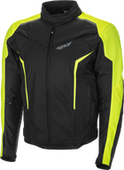 FLY Launch Jacket: High abrasion fabric in critical wear areas
Arm volume adjusters secure armor and provide optimum fit
Hook