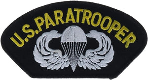 Army Paratrooper: 5x3 inches
Sew or iron on
Quality detailed embroidering on heavy canvas
Perfect for clothing or gear and a 
