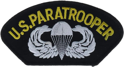 Army Paratrooper: 5x3 inches
Sew or iron on
Quality detailed embroidering on heavy canvas
Perfect for clothing or gear and a 