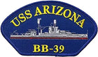 USS Arizona: 5 1/8 inches
Sew & Iron on
Quality embroidering on heavy canvas
Perfect for clothing or gear
Great addition 