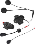 Sena SF Series Clamp Kit: Helmet clamp kit includes fasteners, speaker pads, microphone sponges, speakers and microphones, an