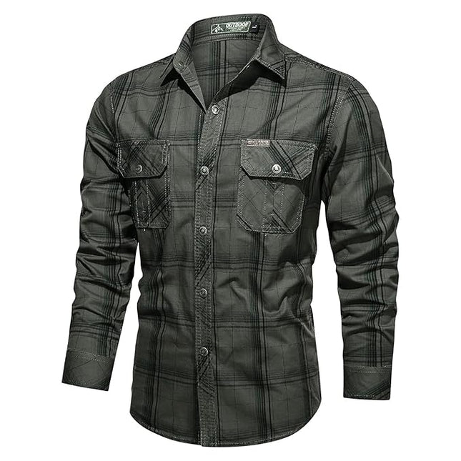 Men's Tactical Button Shirt Shirt