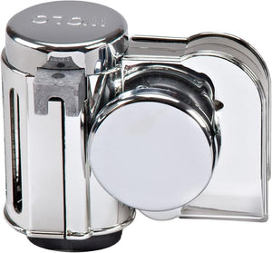 Wolo Bad Boy Dual Air Horn Chrome: The Wolo Bad Boy Chromed Air Horn leaves no doubt that you have arrived on the scene