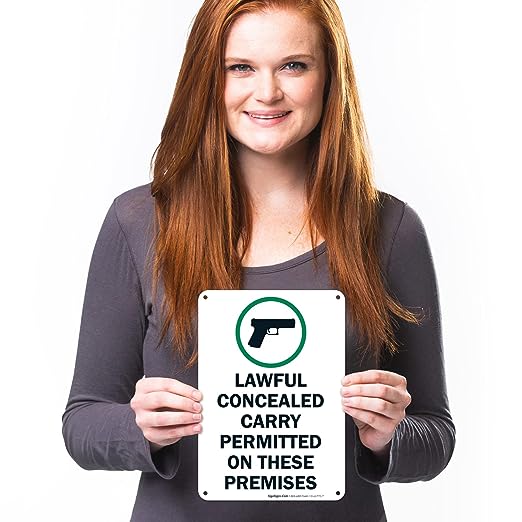 Concealed Carry Welcome: 3" x 7" Sticker

Brand: Sigo Signs


Size: 3"x 7"


Material: Polyethylene (PE)


Mounting Type: Wal