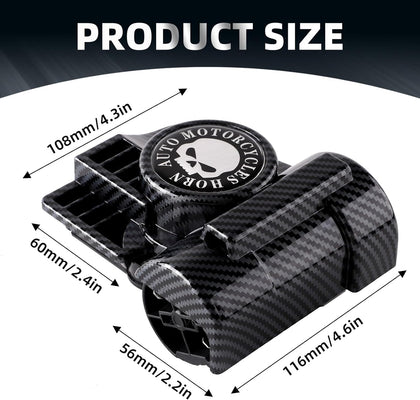 Carbon Fiber Motorcycle Air Horn: 【High volume】: The train horn can emit a strong sound of 150 decibels