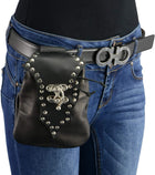 Ladies Belt Bag Black: Made of Premium Cowhide Leather
Cotton Lining
Exterior Turn Clasp Lock Closure
Can Be Worn as Waist Ba