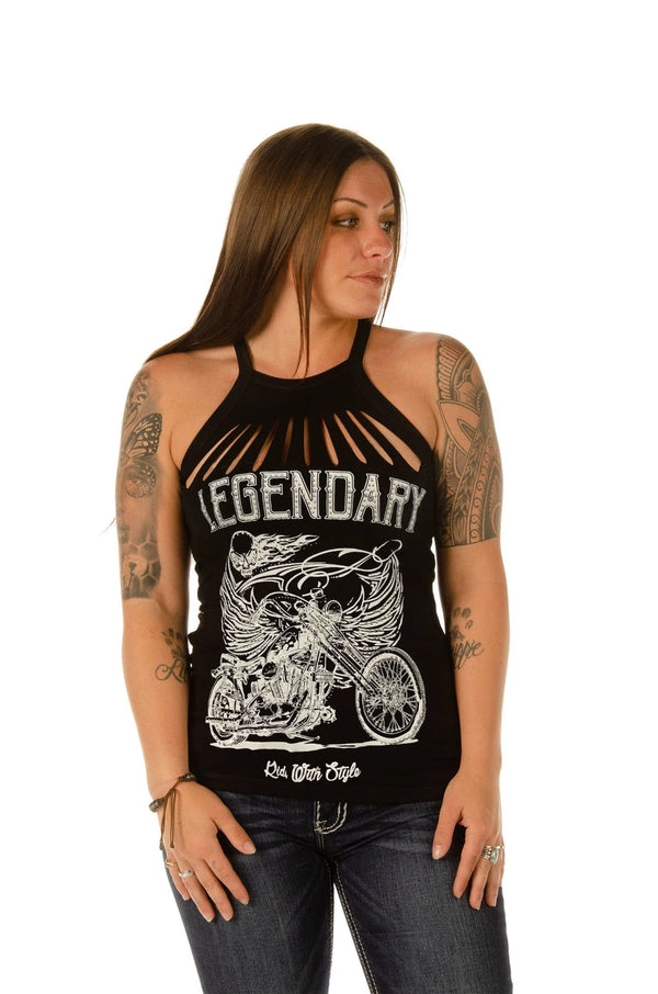 Women’s Ghost Rider Tank Top – Eagle Leather