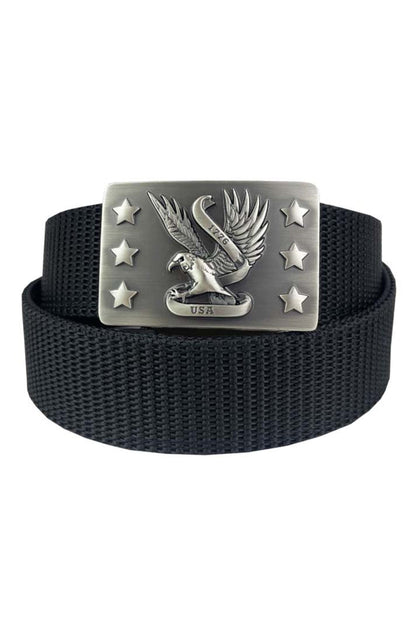 Gun Belt with Eagle Buckle: Premium Tactical Gun Belt (Ratchet Belt System)

Gun &amp; Gear Carry Belt

Heavy Duty Nylon Mate