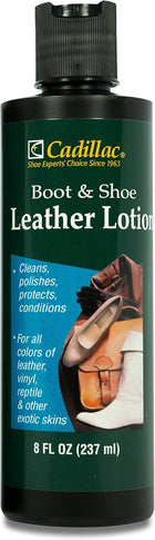 Leather Lotion: WIDE RANGING USE: Cadillac Boot and Shoe Leather Lotion is the perfect solution to revitalize handbags, purse