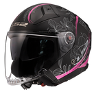 LS2 Infinity II Open Face Helmet Lotus Graphic: The LS2 Infinity offers that ultimate sense of freedom riders want, wrapped i
