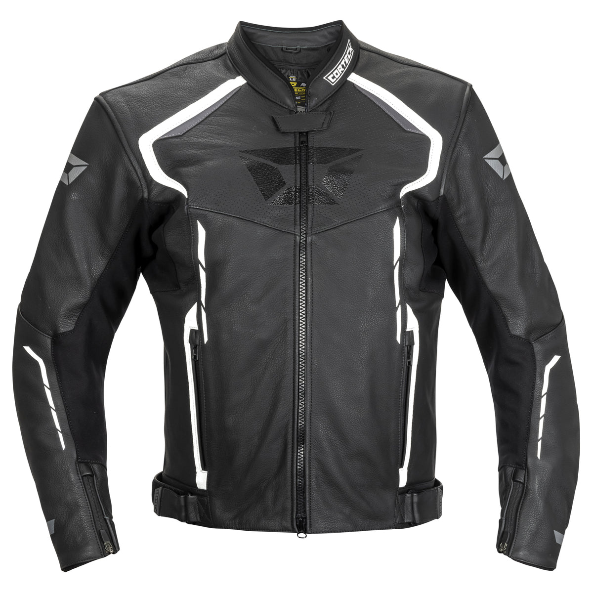 Cortech Chicane Leather Jacket Black/White