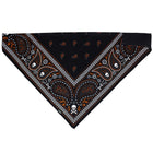 Bandana Black Paisley: 3-IN-1 Bandanna Sportflex® UPF50+ Series Black & Orange Classic Bandana

    Embrace the seamless 