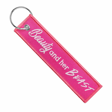 Motorcycle Key Chain - Beauty And Her Beast Pink