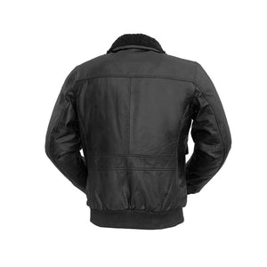 Buffalo Bomber Jacket: Features:

Naked Buffalo Leather
Removable faux shearling collar
Polyester and satin lining
Two inside