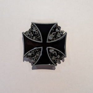 Belt Buckle - Iron Cross: Personalize your style with our Iron Cross belt buckle! Made with sturdy materials, this belt buckl