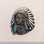 Belt Buckle - Indian Head: Embrace the bold and beautiful with our Indian Head belt buckle! Sturdy and fashionable, it's the 