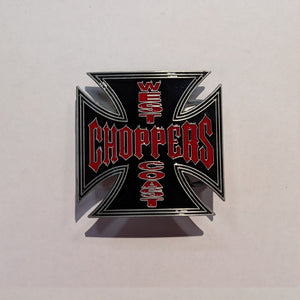 Belt Buckle - Choppers Red: This belt buckle embodies the edge and freedom of biker culture