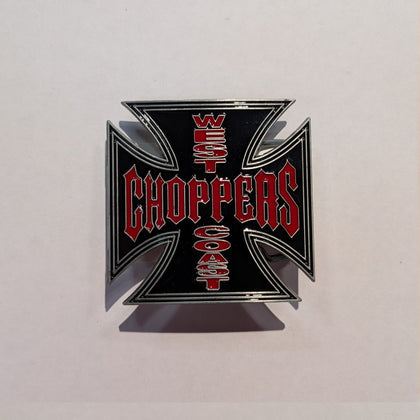 Belt Buckle - Choppers Red: This belt buckle embodies the edge and freedom of biker culture