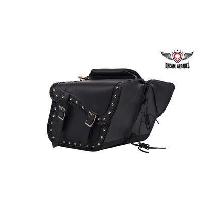 PVC Saddlebag With Studs 4065