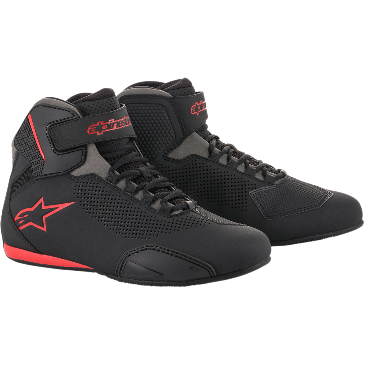Alpinestars Sektor Vented Riding Shoes Black/Gray/Red