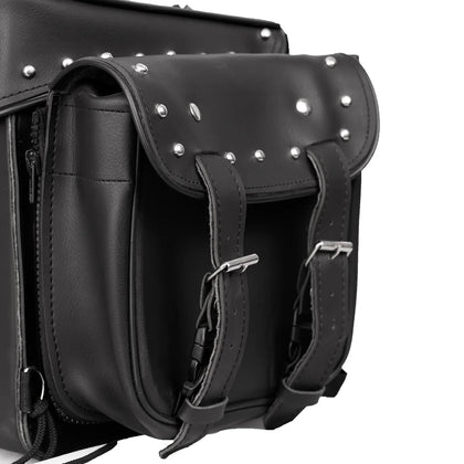 Studded Four Piece Motorcycle Touring Bag DS350S