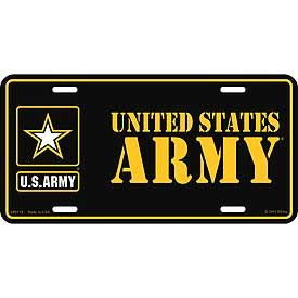 Lic-Frame Army LOGO: LICENSE PLATE-U