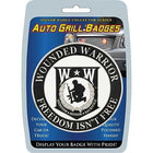 Auto Grill Badge W*W: Auto Grill Badge W*WManufacturer Part Number: MD6118Eagle Emblems MD6118 Car Grill Badge-Wounded (3