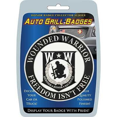 Auto Grill Badge W*W: Auto Grill Badge W*WManufacturer Part Number: MD6118Eagle Emblems MD6118 Car Grill Badge-Wounded (3")