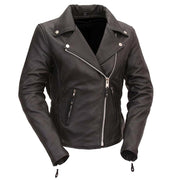 Ladies Allure Jacket Black: Features:

Soft Milled Cowhide 1
