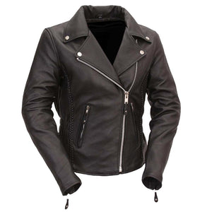 Ladies Allure Jacket Black: Features:

Soft Milled Cowhide 1