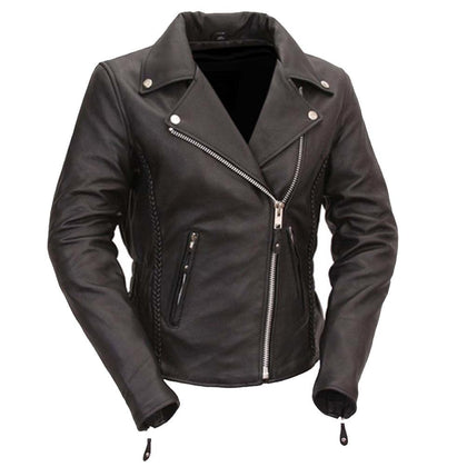 Ladies Allure Jacket Black: Features:

Soft Milled Cowhide 1
