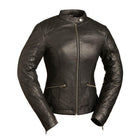 Ladies Black Diamonds Jacket: Description
Black Diamonds
This ladies jacket displays a quilted detail on shoulder, back and a