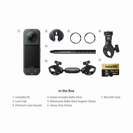 Insta 360 X5 Motorcycle Bundle