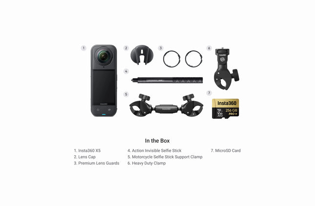 Insta 360 X5 Motorcycle Bundle