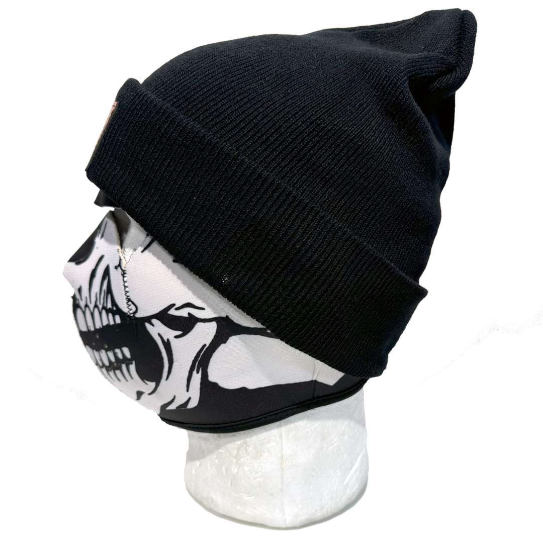 Eagle Leather Knit Beanie
