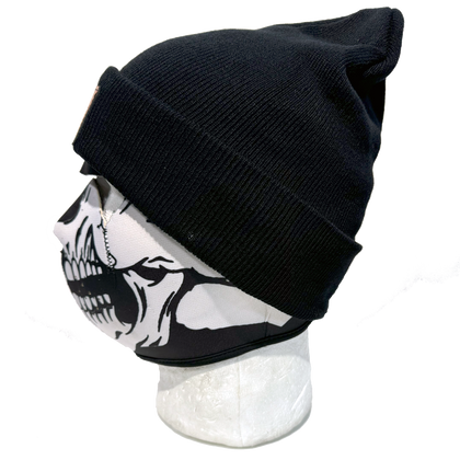 Eagle Leather Knit Beanie