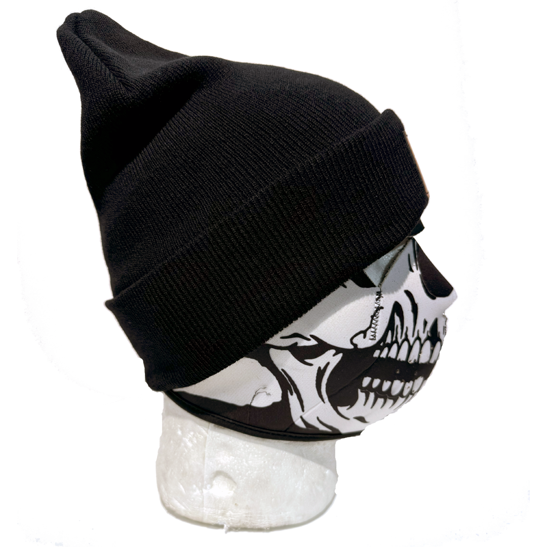 Eagle Leather Knit Beanie
