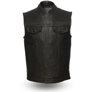 Eagle Hotshot CC Vest Tall: Take on the road with confidence in our Men's Hotshot Leather Vest