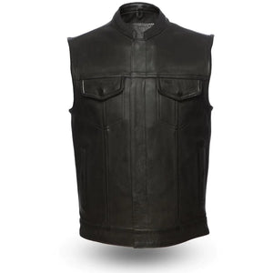 Eagle Hotshot CC Vest Tall: Take on the road with confidence in our Men's Hotshot Leather Vest
