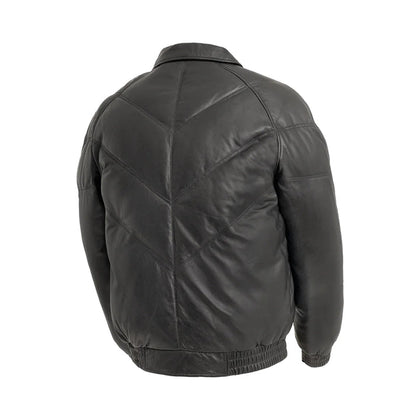 Inflator Lambskin Puffer Jacket: Description




Lightweight V Bomber Glover Lambskin Leather Pointed Collar
Stuffing:100% Go