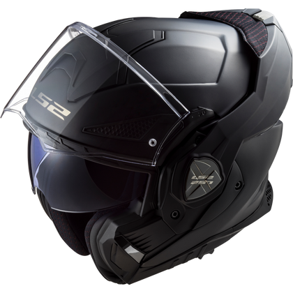 LS2 Advant X Solid modular helmet in matte black, view 11