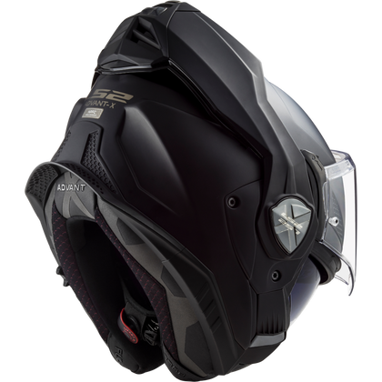 LS2 Advant X Solid modular helmet in matte black, view 14