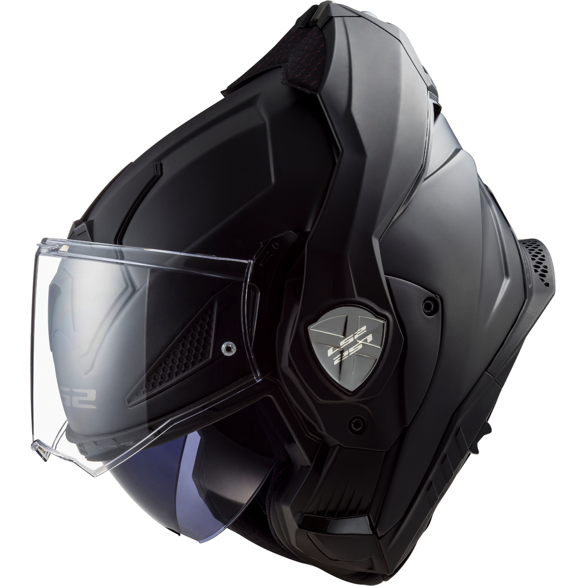 LS2 Advant X Solid modular helmet in matte black, view 15