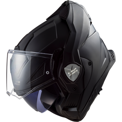 LS2 Advant X Solid modular helmet in matte black, view 15