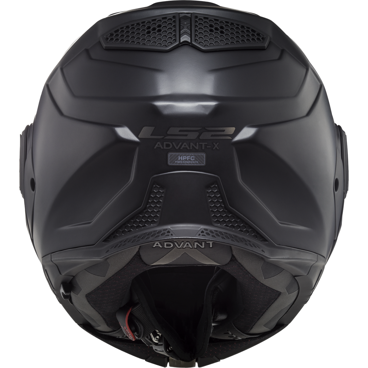 LS2 Advant X Solid modular helmet in matte black, view 18