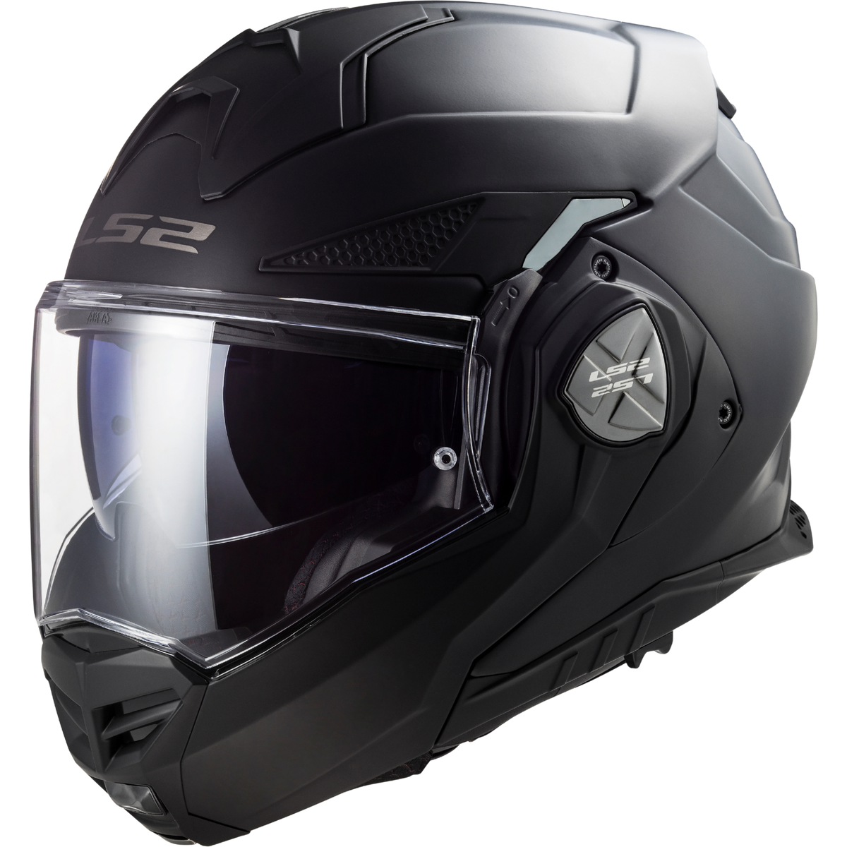 LS2 Advant X Solid modular helmet in matte black, view 20
