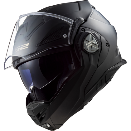 LS2 Advant X Solid modular helmet in matte black, view 7